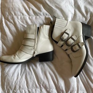 Steve Madden buckle booties
